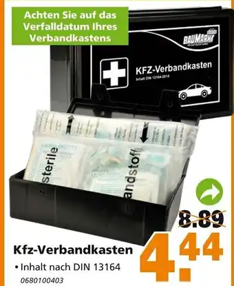 Globus Baumarkt Kfz-Verbandkasten Angebot