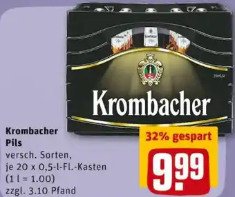 REWE PETZ Krombacher Pils Angebot