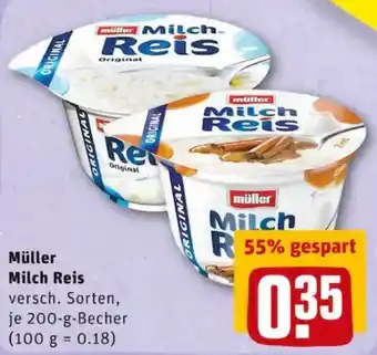 REWE PETZ Muller Milch Reis Angebot