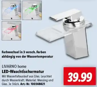 Lidl LIVARNO home LED-Waschtischarmatur Angebot