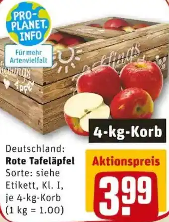 REWE PETZ Rote Tafelapfel Angebot