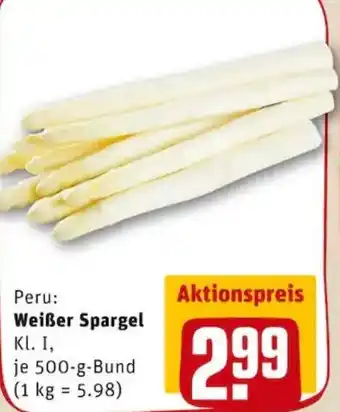 REWE PETZ Weißer Spargel Angebot