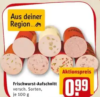 REWE PETZ Frischwurst-Aufschnitt 100 gram Angebot