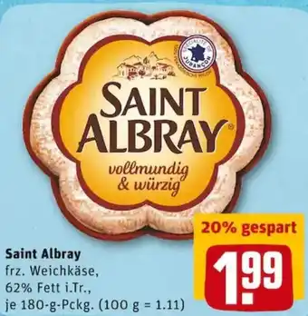 REWE PETZ Saint Albray 180g Angebot