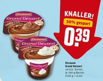 REWE PETZ Ehrmann Grand Dessert 190g Angebot