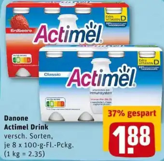 REWE PETZ Danone Actimel Drink Angebot