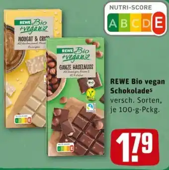 REWE PETZ Rewe Bio vegan Schokolade 100g Angebot