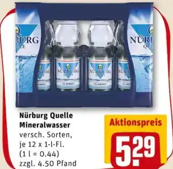 REWE PETZ Nürburg Quelle Mineralwasser Angebot