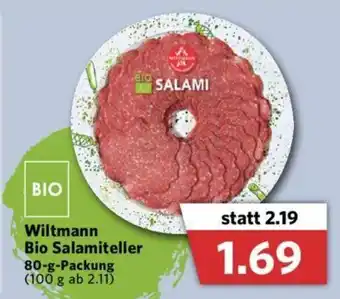 Combi Wiltmann Bio Salamiteller 80g Angebot