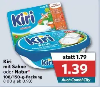 Combi Kiri mit Sahne oder Natur 108/150g Angebot