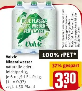 REWE PETZ Volvic Mineralwasser Angebot