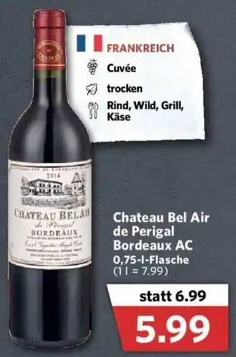 Combi Chateau Bel Air de Perigal Bordeaux AC 0,75L Angebot