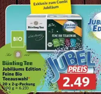 Combi Bünting Tee Jubiläums Edition Feine Bio Teeauswahl 20x2g Angebot