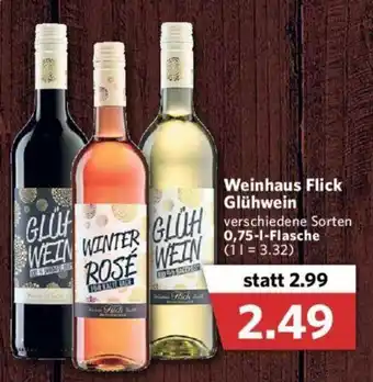 Combi Weinhaus Flick Glühwein 0,75L Angebot