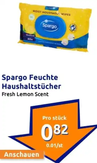 Action Spargo Feuchte Haushaltstücher Angebot