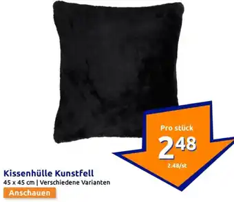 Action Kissenhülle Kunstfell Angebot