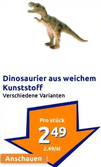 Action Dinosaurier aus weichem Kunststoff Angebot