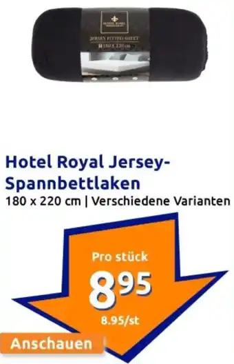 Action Hotel Royal Jersey Spannbettlaken Angebot