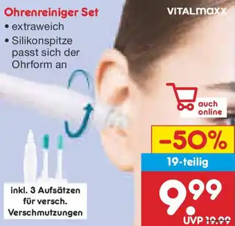 Netto Marken-Discount VITALmaxx Ohrenreiniger Set Angebot