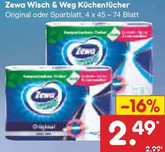 Netto Marken-Discount Zewa Wisch & Weg Küchentücher Angebot