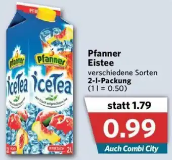 Combi Pfanner Eistee 2L Angebot