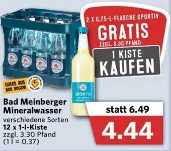 Combi Bad Meinberger Mineralwasser 12x1L Angebot