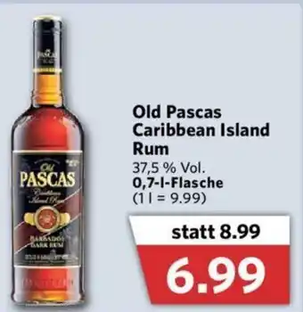 Combi Old Pascas Caribbean Island Rum 0,7L Angebot