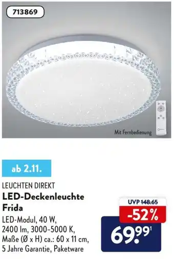 Aldi Nord Leuchten Direkt LED Deckenleuchte Frida Angebot