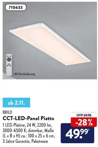 Aldi Nord Brilo CCT LED Panel Piatto Angebot