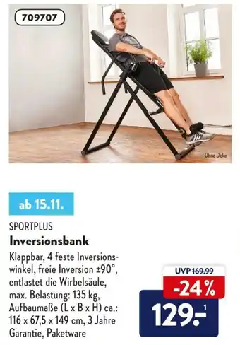 Aldi Nord Sportplus Inversionsbank Angebot