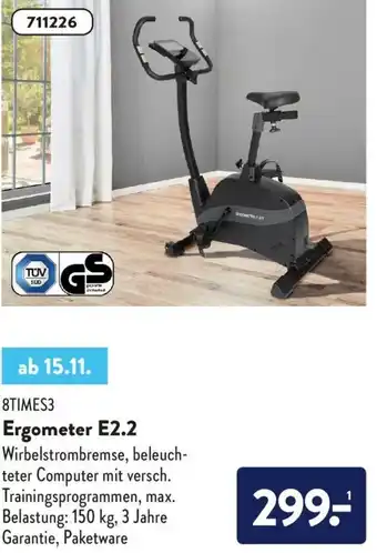 Aldi Nord 8TIMES3 Ergometer E2.2 Angebot