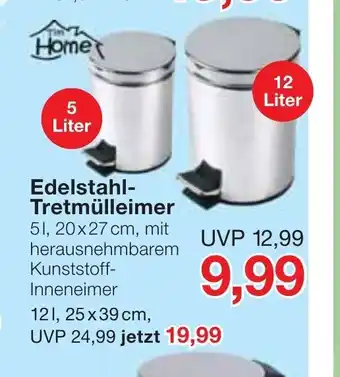 Jawoll Edelstahl-Tretmülleimer Angebot