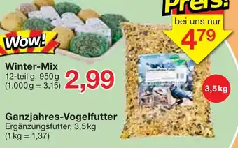 Jawoll Ganzjahres Vogelfutter 3,5kg Angebot