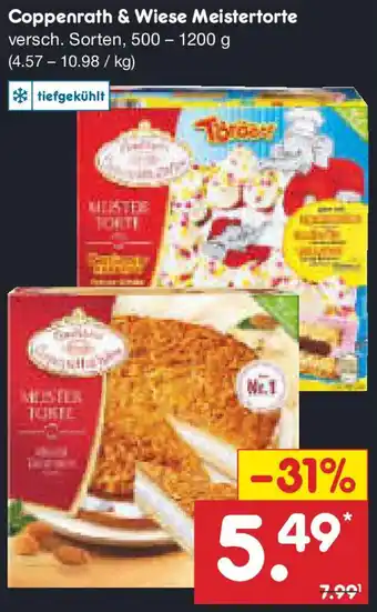 Netto Marken-Discount Coppenrath & Wiese Meistertorte 500-1200 g Angebot