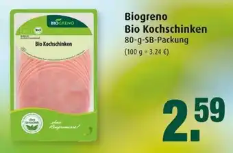 Markant Biogreno Bio Kochschinken 80g Angebot