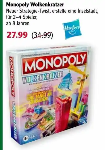 Globus Hasbro Monopoly Wolkenkratzer Angebot