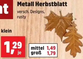 Thomas Philipps Metall Herbstblatt Angebot