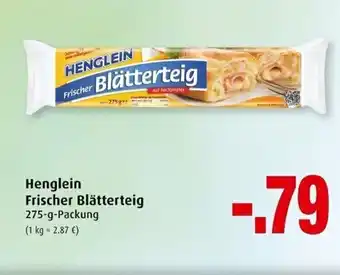 Markant Henglein Frischer Blätterteig 275g Angebot