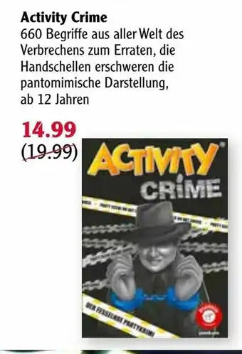 Globus Activity Crime Angebot