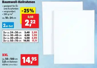 Thomas Philipps Baumwoll-Keilrahmen Angebot