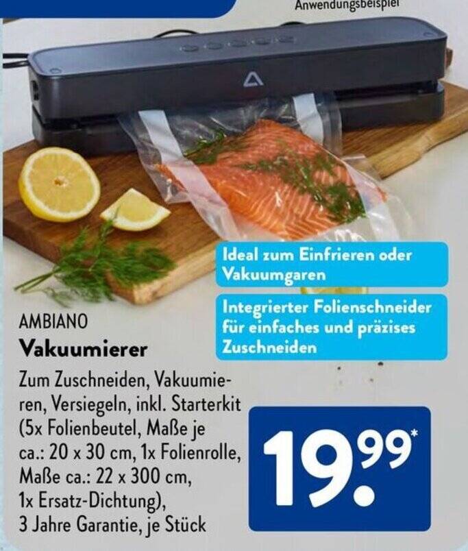 AMBIANO Vakuumierer Angebot bei Aldi Süd