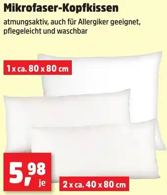 Thomas Philipps Mikrofaser-Kopfkissen Angebot