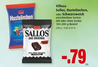 Markant Villosa Sallos, Hustelinchen oder Schwarzweich 135-200g Angebot