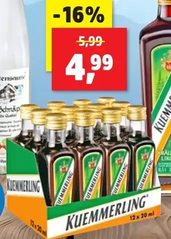Thomas Philipps KUEMMERLING Kräuterlikör 12x20 ml Angebot