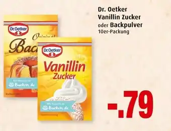 Markant Dr.Oetker Vanillin Zucker oder Backpulver Angebot