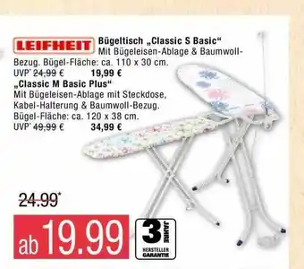 Marktkauf Leifheit Bügeltisch ,,Classic S Basic" Angebot