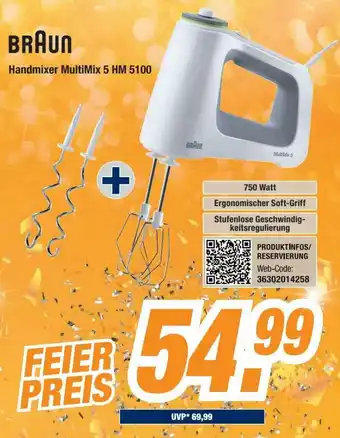 Expert Braun Handmixer MultiMix 5 HM 5100 Angebot