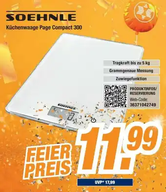 Expert Soehnle Küchenwaage Page Compact 300 Angebot