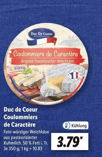 Lidl Duc de coeur coulommiers de caractère Angebot