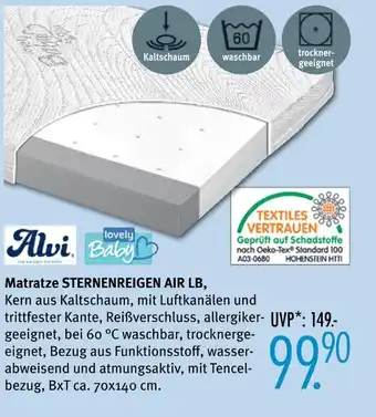 Trends Möbel Alvi matratze sternenreigen air lb Angebot